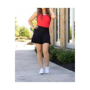NEW JULIA ROSE brielle skort in black